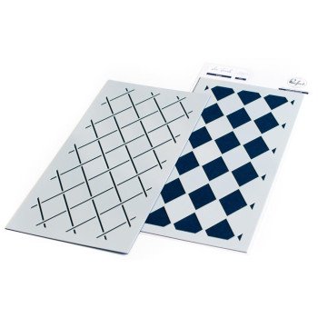 Трафарет Pinkfresh Studio Argyle Layering 2/Pkg