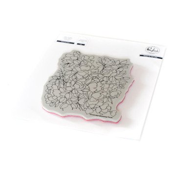 Штамп Pinkfresh Studio Rubber Background Stamp Set A2 Blushing Floral