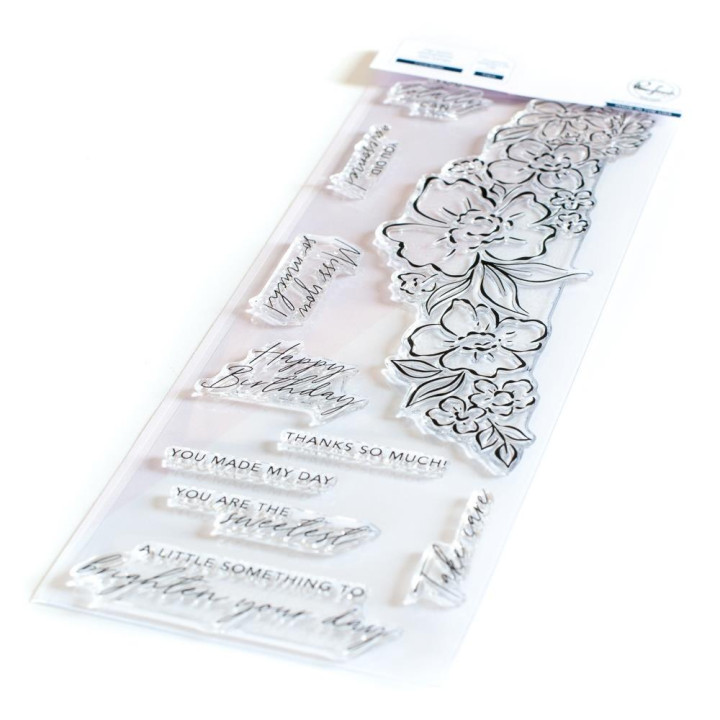 Штамп Pinkfresh Studio Stamp Set Floral Notes