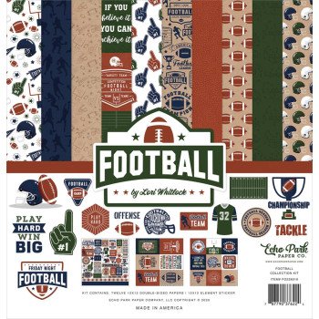 Набір паперу 30*30см Echo Park Football 12/Pkg