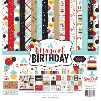 Набір паперу 30*30см Echo Park Magical Birthday Boy 12/Pkg