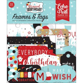 Висічки Echo Park Frames & Tags Magical Birthday Boy 33/Pkg