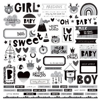 Наліпки PhotoPlay Little One Cardstock Stickers Elements 30*30см