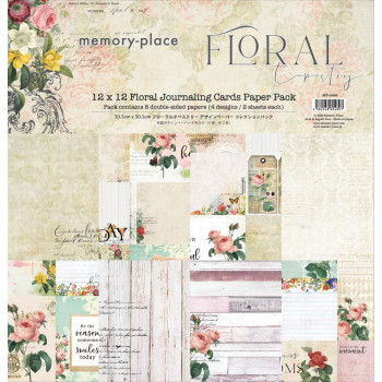 Набір паперу 30*30см Memory Place Collection Pack Floral Tapestry 8/Pkg