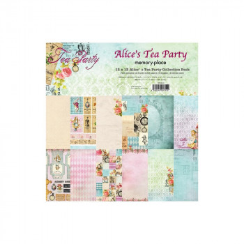 Набір паперу 30*30см Memory Place Collection Pack Alice's Tea Party 12/Pkg