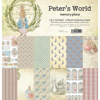 Набір паперу 30*30см Memory Place Collection Pack Peter's World 12/Pkg