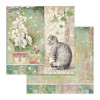 Набір паперу 30*30см Stamperia Orchids & Cats 10/Pkg