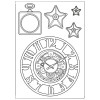  Молд Stamperia Silicon Mould A5 Clocks & Stars, Sir Vagabond
