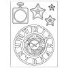  Молд Stamperia Silicon Mould A5 Clocks & Stars, Sir Vagabond