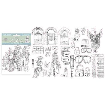 Висічки Stamperia Clear Die-Cuts Lady Vagabond