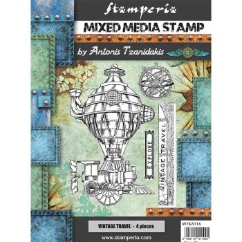 Штампи Stamperia Vintage Travel, Sir Vagabond 15*18см