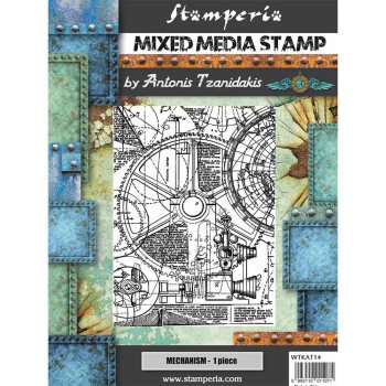 Штампи Stamperia Mechanism, Sir Vagabond 15*18см