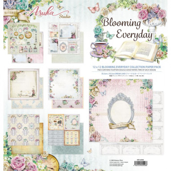 Набір паперу 30*30см Asuka Studio Collection Pack Blooming Everyday 12/Pkg
