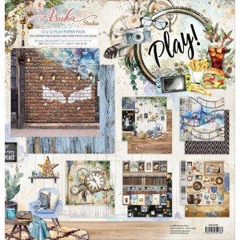 Набір паперу 30*30см Asuka Studio Collection Pack Play 12/Pkg
