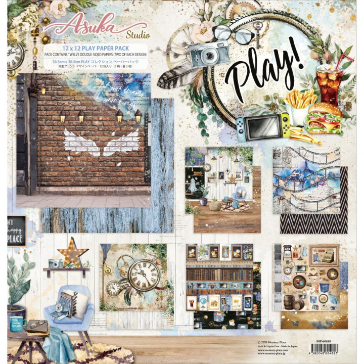 Набір паперу 30*30см Asuka Studio Collection Pack Play 12/Pkg