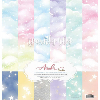 Набір паперу 30*30см Asuka Studio Collection Pack Sparkly Sky 12/Pkg