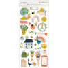 Наліпки American Crafts Jen Hadfield Reaching Out Cardstock Stickers Elements 62/Pkg