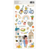 Наліпки American Crafts Jen Hadfield Reaching Out Cardstock Stickers Elements 62/Pkg