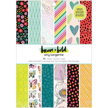 Набір паперу 15*20см American Crafts Amy Tan Brave & Bold 36/Pkg