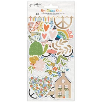 Висічки American Crafts Icons Jen Hadfield Reaching Out 40/Pkg