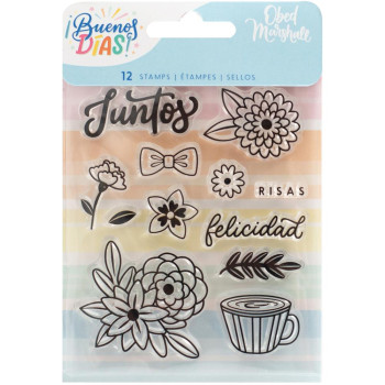 Штамп American Crafts Obed Marshall Buenos Dias 12/Pkg