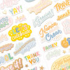Наліпки American Crafts Obed Marshall Buenos Dias Thickers Stickers Elements 37/Pkg
