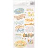 Наліпки American Crafts Obed Marshall Buenos Dias Thickers Stickers Elements 37/Pkg