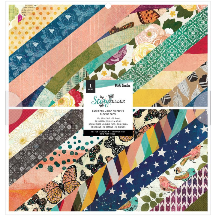 Набір паперу 30*30см American Crafts Vicki Boutin Storyteller 24/Pkg