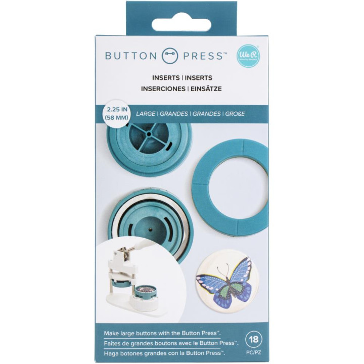 Вставки для кнопок We R Memory Keepers Button Press Inserts Large (58mm)