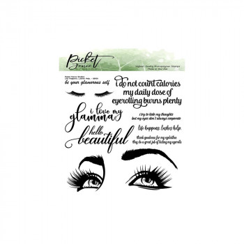 Штамп Picket Fence Studios Stamp Set Life Happens. Lashes Help