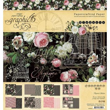 Набір паперу 20*20см Graphic 45 Elegance 24/Pkg