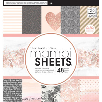 Набір паперу 30*30см Me & My Big Ideas Mambi Rose Gold 48/Pkg