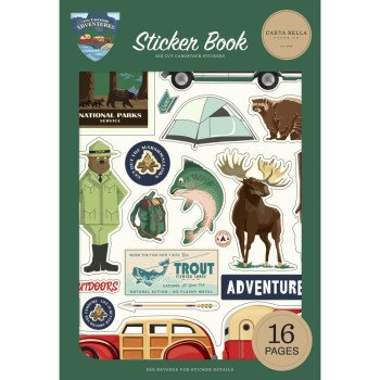Наліпки Carta Bella Outdoor Adventures Sticker Book 16/Pkg