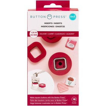 Вставки для кнопок We R Memory Keepers Button Press Inserts Large Square (31mm)