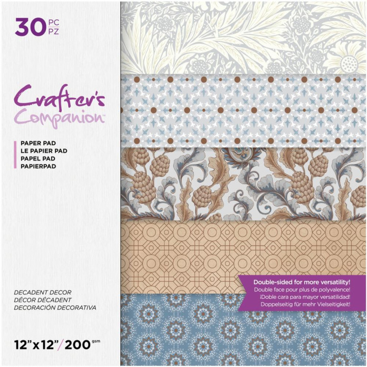 Набір паперу 30*30см Crafter's Companion Decadent Decor 30/Pkg