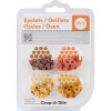 Люверси We R Memory Keepers Eyelets Standard Orange 60/Pkg