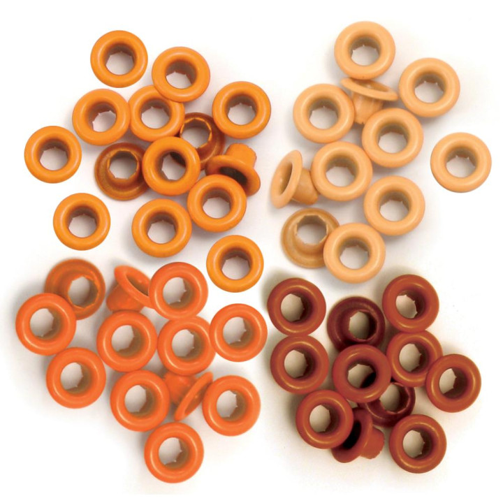 Люверси We R Memory Keepers Eyelets Standard Orange 60/Pkg