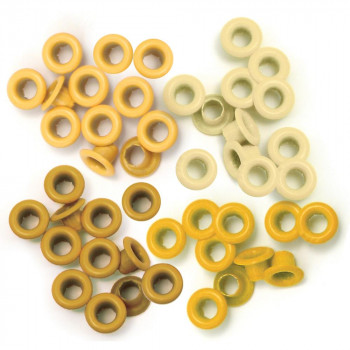 Люверси We R Memory Keepers Eyelets Standard Yellow 60/Pkg