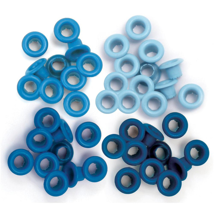 Люверси We R Memory Keepers Eyelets Standard Blue 60/Pkg