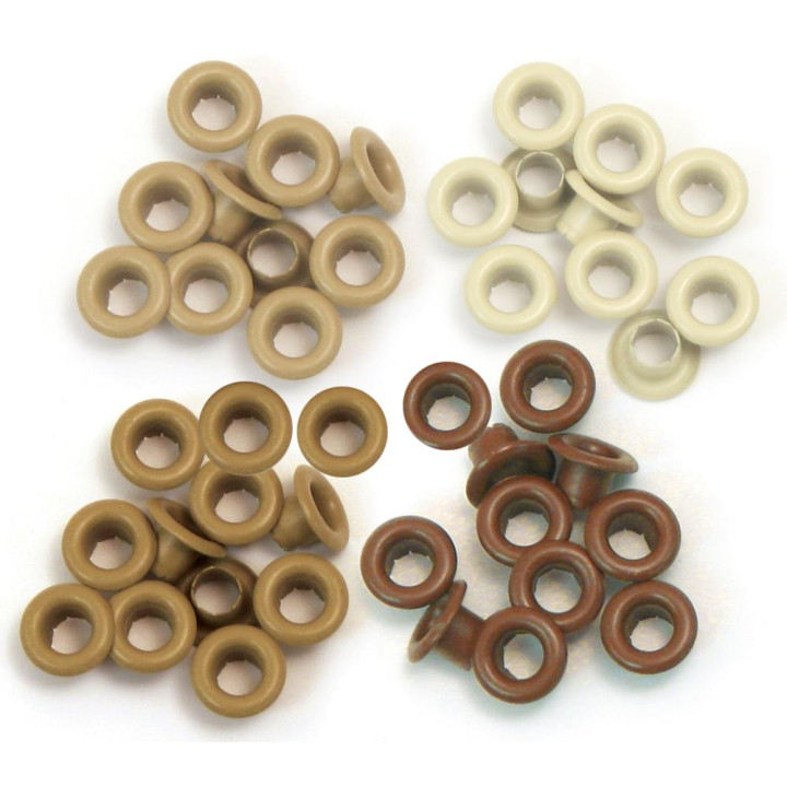 Люверси We R Memory Keepers Eyelets Standard Brown 60/Pkg