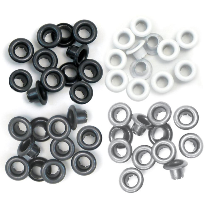 Люверси We R Memory Keepers Eyelets Standard Gray 60/Pkg