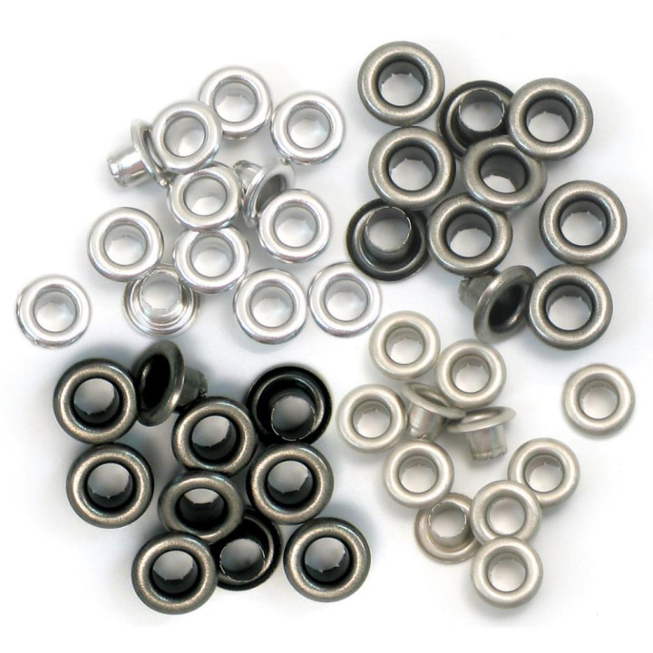 Люверси We R Memory Keepers Eyelets Standard Cool Metal 60/Pkg