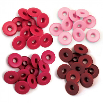 Люверси We R Memory Keepers Eyelets Wide Red 40/Pkg