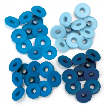 Люверси We R Memory Keepers Eyelets Wide Blue 40/Pkg