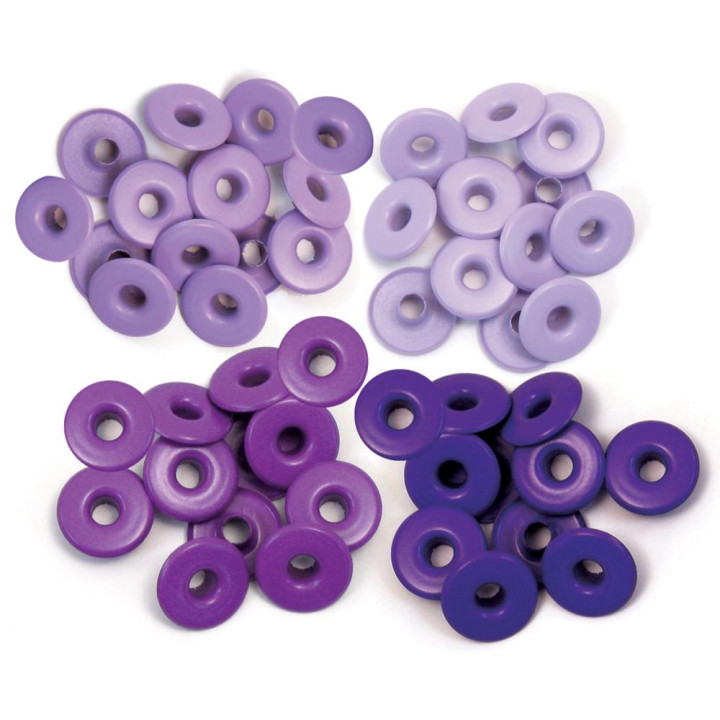 Люверси We R Memory Keepers Eyelets Wide Purple 40/Pkg