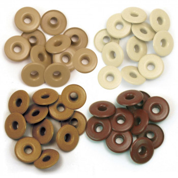 Люверси We R Memory Keepers Eyelets Wide Brown 40/Pkg