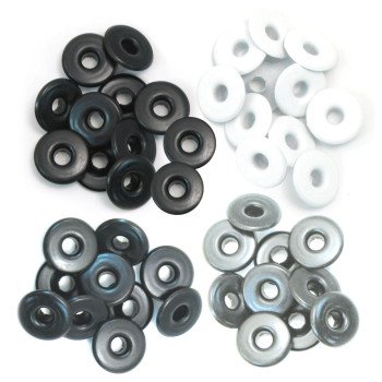 Люверси We R Memory Keepers Eyelets Wide Gray 40/Pkg