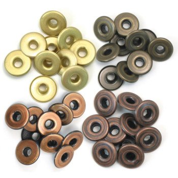 Люверси We R Memory Keepers Eyelets Wide Warm Metal 40/Pkg