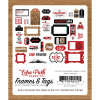 Висічки Echo Park Frames & Tags Let's Go Anywhere 33/Pkg