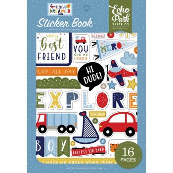 Наліпки Echo Park Little Dreamer Boy Sticker Book 16/Pkg